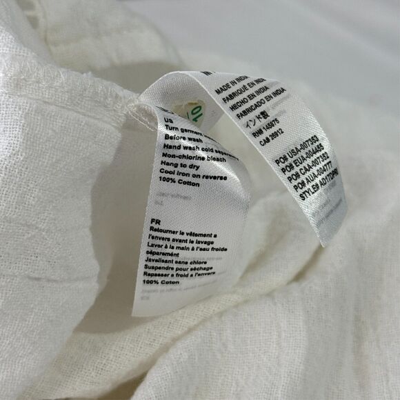 Amuse Society M White Lace Trim Maxi Dress Boho Beachy Romantic Festival - Picture 5 of 8